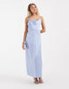 ONLY satin maxi dress in light blue