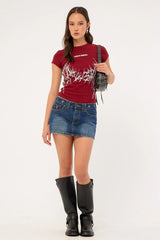 Neovision Infernal Baby Tee Burgundy