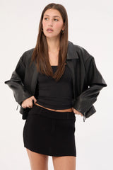 Lioness North Night Knit Skirt Onyx