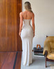Tiger Mist x Em Venz Riley sculpting cami metallic maxi dress in gold