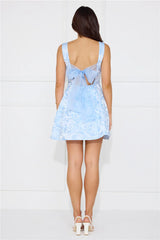 Chic Reverie Mini Dress Blue