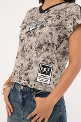 Neovision Surplus V Neck Jersey Relaxed Tee Camo