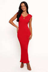 Robin Midi Dress - Red