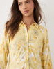 YAS maxi shirt dress in yellow floral print