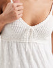Hollister crochet tiered babydoll mini dress in white