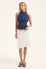 Palmer Halter Top Blue