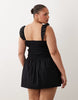 Esmée Curve mini beach dress in black