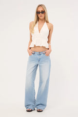 Perfect Stranger Immy Halter Top White
