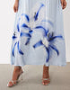 YAS floral placement print cami maxi dress in light blue