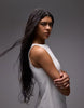& Other Stories linen mini dress with boat neck in white