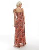 ONLY cami maxi dress in red ikat prints