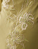 embroidered maxi dress in green olive