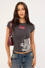 Neovision Yokai Baby Tee Ash Black