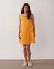 Petite lace mini shift dress in orange spritz