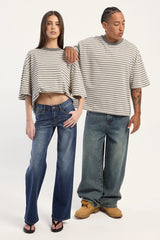 Lioness Bloom Short Sleeve Ash Stripe
