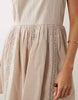 Iisla & Bird mini dress with picot trim in taupe