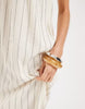 ONLY sleeveless maxi dress in white stripe