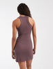 Nike Chill ribbed tank dress in brown