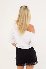 Thrills New Romance Lace Mini Slip Skirt Black