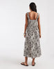 ONLY smock midaxi dress in brown paisley print