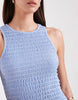 ONLY sleeveless midaxi smock dress in blue gingham