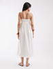 JJXX linen blend maxi dress in white