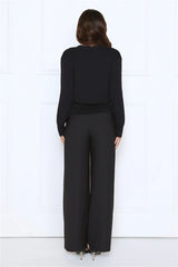 Noir Allure Knit Cardigan Black