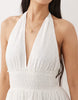 Iisla & Bird eyelet halterneck dress in white