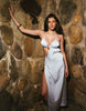 South Beach cutout maxi dress with hardware detail in teal