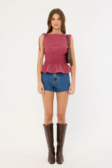 Thrills Sadie High Rise Micro Short Deep Vintage Blue