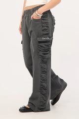 Neovision Glint Ruched Cargo Pants Steel