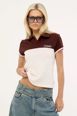 Rusty Insert Dad Joke Baby Polo Tee Cream/Choc