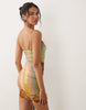 scarf print mini dress