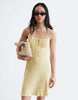& Other Stories floral print mini dress in yellow