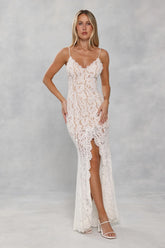 Forever Lace Maxi Dress White