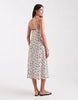ONLY floral print cami midi dress in white