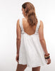 Kiss The Sky eyelet babydoll dress with frilly straps in white