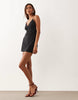 Good American sculpting cami mini dress in black polka dot