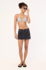 L&t Mediterranean Stripe Bikini Top Blue Stripe