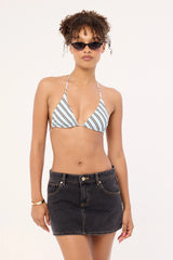 L&t Mediterranean Stripe Bikini Top Blue Stripe