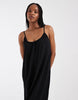 Vero Moda Tall chuck on cami maxi dress in black