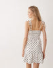 Miss Selfridge shirred cami mini dress in polka dots