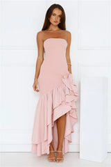 Extravagant Events Strapless Maxi Dress Pink