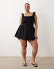 Esmée Curve mini beach dress in black