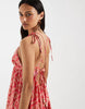Free People Sorrento boho maxi dress in floral berry combo