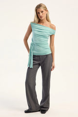 Motel Merlene Top Aqua