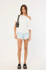 One Teaspoon Dukes Low Waist Mini Denim Shorts Xanthe