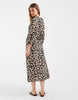 ONLY belt detail maxi dress in animal print