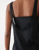 Abercrombie & Fitch YPB double layer strappy dress in black