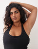 4505 Curve active halter neck tennis dress with under shorts in black